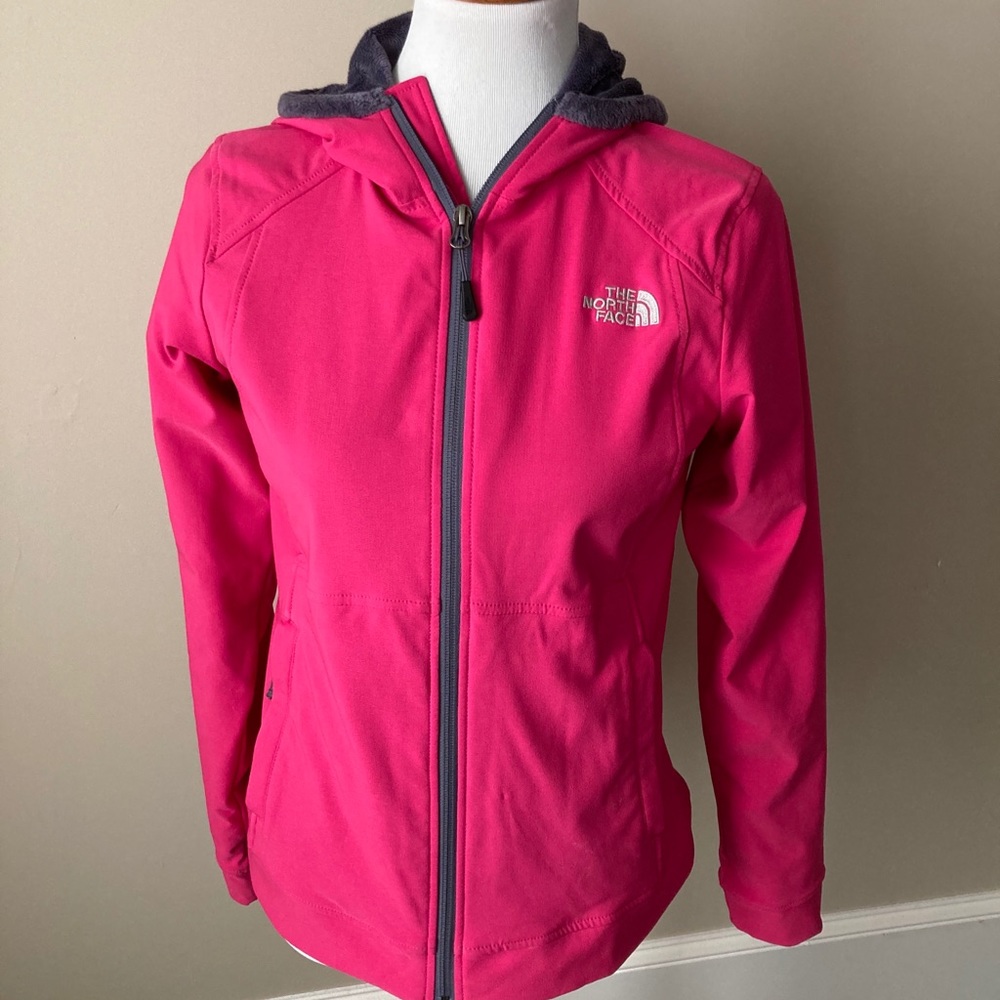The North Face hooded jacket with fur lining